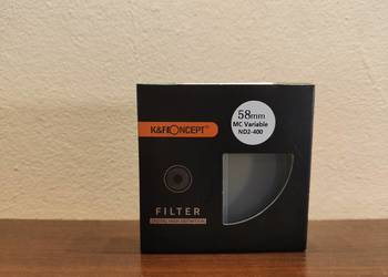 Filtr ND szary regulowany K&F Concept (ND2-ND400) 58mm
