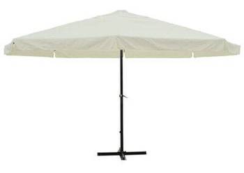 vidaXL Parasol z aluminium, 500 cm, biały(SKU:40301)