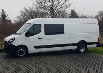 Renault Master MOVANO 9 OSÓB L4H2 BLIŹNIAKI BRYGADÓWKA MAX DŁUGI WYSOKI AC…