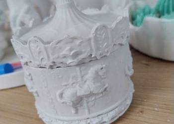 Pojemnik gipsowy szkatułka