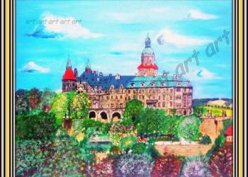Obraz na plótnie Zamek Książ 60 x 50
