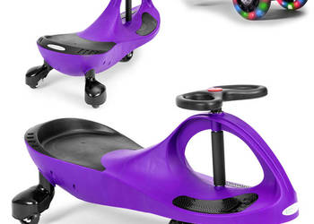 Jeździk grawitacyjny pojazd dla dzieci koła LED fioletowy ECOTOYS