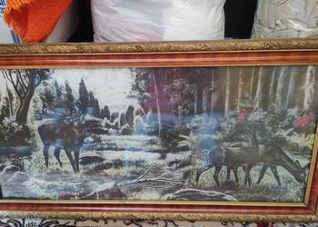 obraz jelenie na rykowisku