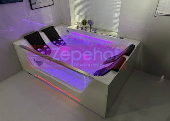 Wanna z hydromasażem C-509 2+2 prostokątna 180cmx120cmx59 cm