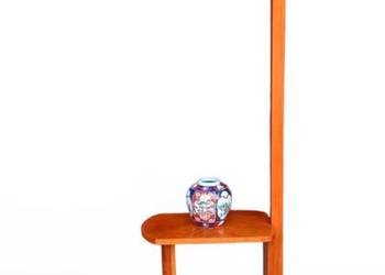 Lampa podłogowa Art-Deco z wbudowanym stolikiem z lat 30 / 40. XX wieku