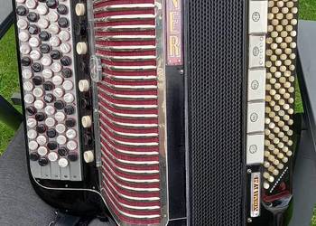 Akordeon  guzikowy HOHNER, NORMA B-gryf 120 Basów