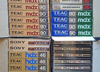 Kaseta DENON, SONY, TDK, NATIONAL, MARANTZ, MAXELL, TEAC, BASF