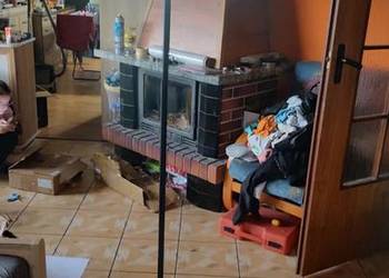 Lampa podłogowa czarna stojąca nowoczesna z pilotem