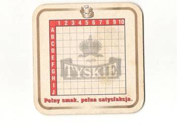 Tyskie - podstawka do piwa. Nr . 37.
