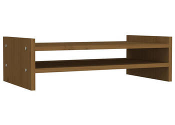 Podstawka na monitor miodowy brąz 50x27x15 cm lita sosna WM-814022