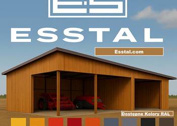 Jednospadowy Garaż Blaszany |Zadaszenie Otwarte |Wiata - Hala– ESSTAL-