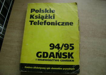 Starocie z PRL - Książka telefoniczna Gdańsk 1994/95 = kompletna TANIO