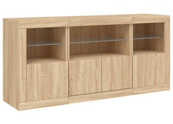 Szafka z oświetleniem LED dąb sonoma 1425x37x67 cm WM-3209067