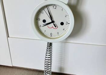 Zegar stojący zegarek budzik królik zając vintage jak nowy dla dzieci