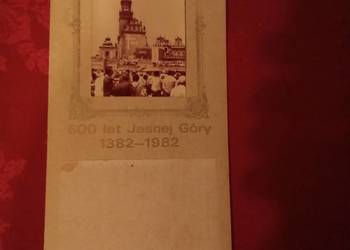 600 lat jasnej góry 1982 tekturka ze zdjęciem