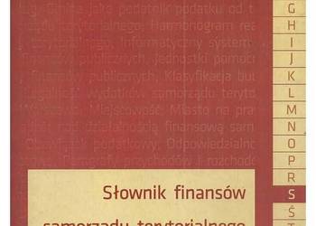 Słownik finansów samorządu terytorialnego