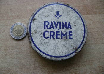 Starocie z PRL - Pudełko Lechia Ravina Creme Poznań na export = UNIKAT