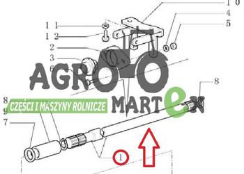 47128368 WAŁEK NAPĘDOWY TS CNH