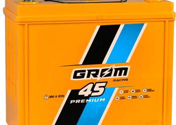 AKUMULATOR 45Ah 390A GROM RACING JAPAN P+ PŁOCK CHOPINA 1 DARMOWA DOSTAWA