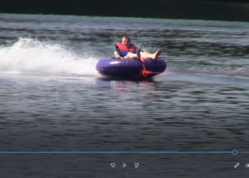 Ponton waterslider do ciągnięcia za motorówką