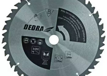 PIŁA TARCZOWA DO DREWNA Z WĘGLIKIEM DEDRA HL60036 36 ZĘBÓW, ŚR.600X30MM, O…