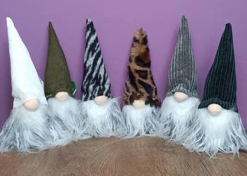 Skrzat świąteczny Krasnal Gnom Mikołaj - ozdoba na święta, pod choinkę