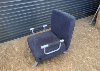 Fotel Rozkładany 2w1 HOMCOM Leżanka Łóżko Regulowane Szary + Poduszka 180cm