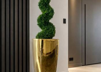 Złota donica Glamour Premium lustrzany efekt 61