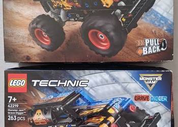 LEGO TECHNIC 42219 Monster Jam Grave Digger ogień i lód, NOWE.