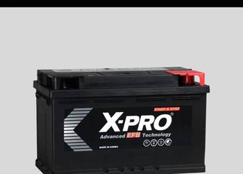 Akumulator X-PRO EFB 80Ah 730A EN Prawy Plus Dostawa