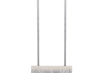 Pług do śniegu z wydłużaną rączką srebrny 61 cm stal WM-364819