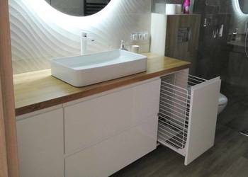 Szafka pod umywalkę z koszem cargo 160 cm - meble łazienkowe Grójec