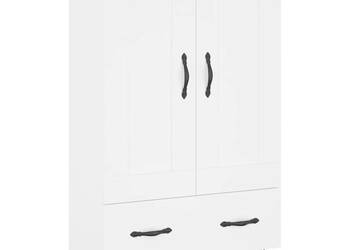 Wysoka szafka biała 695x31x115 cm materiał drewnopochodny WM-830316