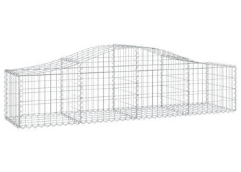 Kosze gabionowe 12 szt 200x50x40/60 cm galwanizowane żelazo WM-3145587