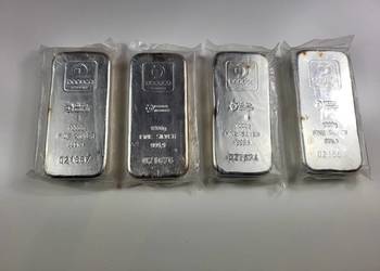 Sztabki srebra Doduco 1 kg próba 999,9 certyfikat - pozostały 4 szt