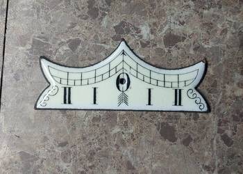 45 Wychylnik wahadła starego zegara tzw porcelanka seledynka