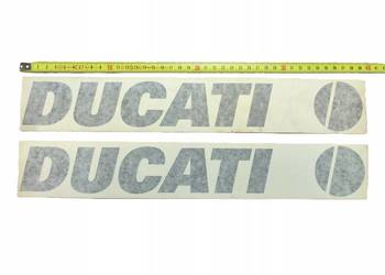 NAKLEJKA "DUCATI" GREY 2 SZTUKI 390mm NOWA ORYGINALNA 967076AAA