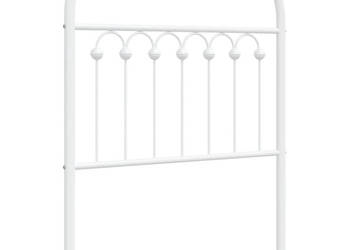 Metalowe wezgłowie białe 80 cm WM-376676