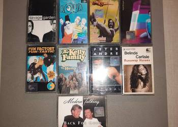 Zestaw kaset magnetofonowych – pop / dance / lata 90.