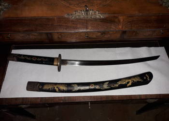 Stary miecz japoński, krótki - wakizashi