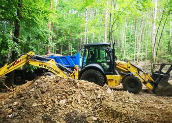 Usługi Koparko ŁADOWARKĄ Roboty Ziemne wykopy koparka uslugi