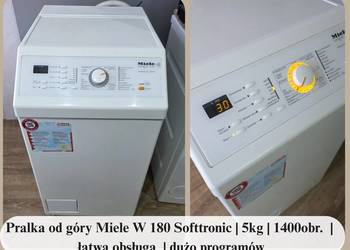 Pralka od góry Miele W 180 Softtronic | 5.5 kg | 1400obr.  | łatwa obsługa
