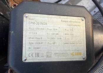 Pompa do wody IBO CPM-20 INOX 0,8 kW 230 V