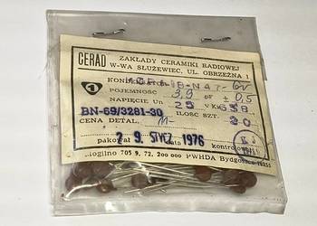 Kondensator 3,9pF 25V KCPf CERAD