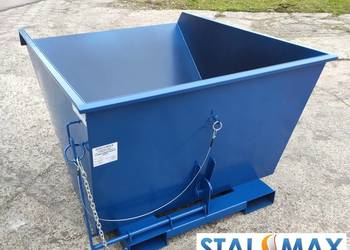Kontener 1,0 m3, Pojemnik samowyładowczy KOLEBA 1m3 Stal-Max