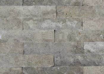 Kamień Elewacyjny Trawertyn PALERMO GREY Dekoracyjny Na Ścianę 30x6x1,5cm