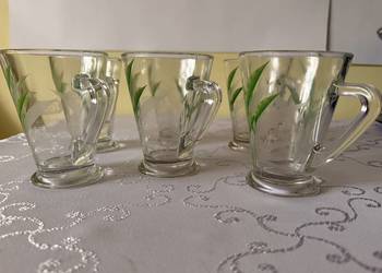 Szklanki Tetley Quality Tea 200 ml Oryginalne Vintage Retro Komplet 6 szt