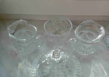 Szkło ,kryształ komplet bombonierka,kufelki