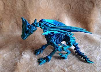 Figurka 3D - zielony smok