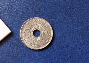 Stare monety 5 centym 1939 Francja